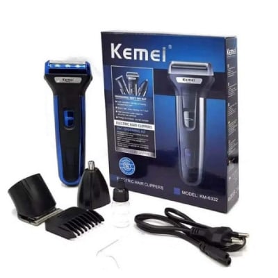 Picture of Kemei KM-6330 3 in 1 Professional Hair Trimmer Super Grooming Kit Shaver Clipper Nose Trimmer