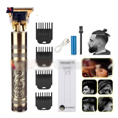 Picture of Vintage T9 trimmer Electric Professional Hair Clipper Hair Cutting Machine Trimmer for Men - Golden