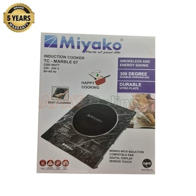 Picture of Miyako Induction Cooker Smokeless And Energy Savings [INVERTER] | Model : TC-Marble-07 | Capacity : 2200 Watt | 4 Digit Display