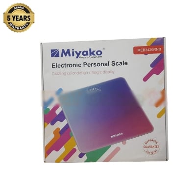 Picture of Accurate Weight Measurement with Miyako Digital Weight Machine/Miyako Electrical Personal Scale MEB-3429RNB - Your Reliable Partner for Health and Fitness Goals - Rose & Blue