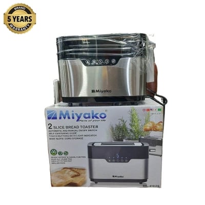 Picture of Miyako 2 Slice Automatic Bread Toaster | KT-410FS | 920 Watt Capacity - White