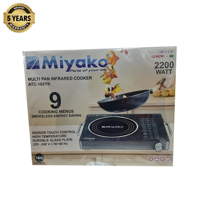 Picture of Miyako INVERTER Infrared Cooker Smokeless And Energy Savings - Cook Efficiently With Miyako Infrared Cooker - Smokeless And Energy-Saving Appliance - Silver