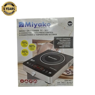 Picture of Miyako [INVERTER] Infrared Cooker  Smokeless And Energy Savings  Model : TC-30A | Capacity : 2200 Watt - Black & Silver