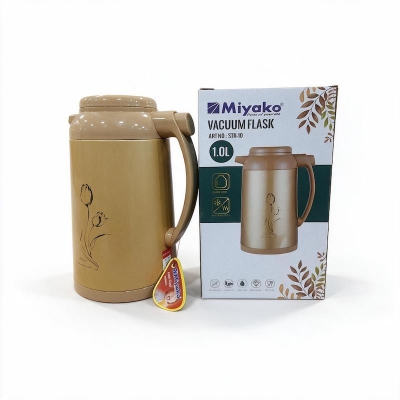 Picture of Miyako Vaccum Flask Hot & Cool | 12-24 Hours 1 Liter | Model : STH-10 - Brown