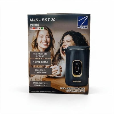 Picture of Miyako Electric Automatic Kettle | 2.0 Liter | MJK-BST20 | 2000 Watt | Auto On/Off After Boiling Water - Black