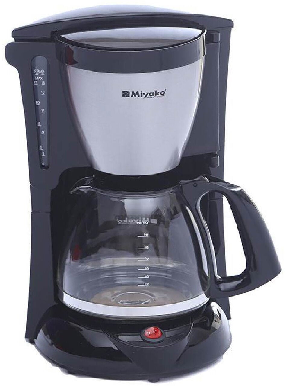 Picture of Miyako Electric Coffee Maker 12-15 Cup Capacity CM 327 - Black and White
