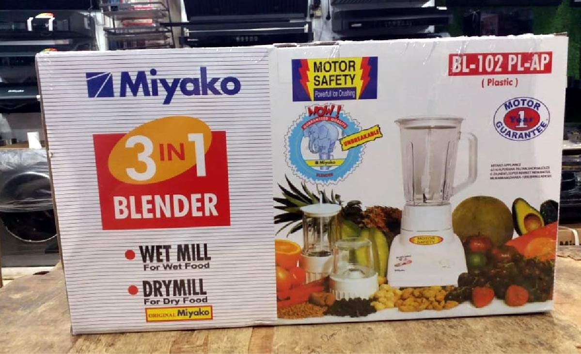 Picture of Miyako 3 in 1 Blender BL-102 PL-AP - White