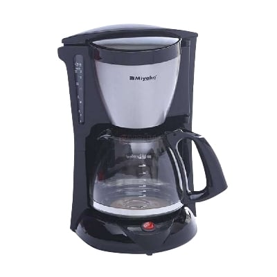 Picture of Miyako Electric Coffee Maker (Capacity: 6-8 Cup, Model: CM-325): Brew with Ease and Maintain  Simply - Black & White