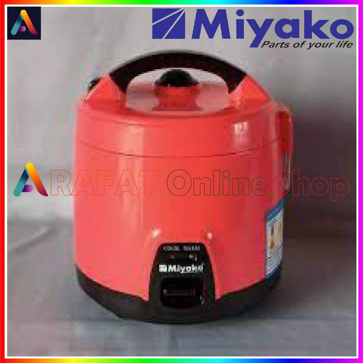 Picture of Miyako Mini Rice Cooker 0.6 Ltr MCM-P06 - Rice Cooker - Black & Red