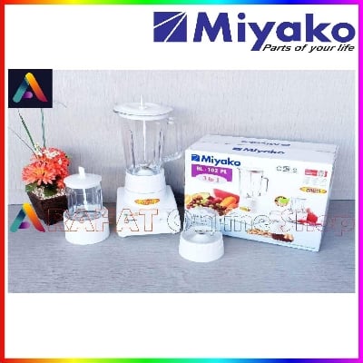 Picture of Miyako 3 in 1 Blender with Dry & Wet Mill BL-102 PL-AP