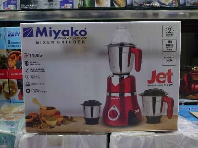 Picture of Miyako 3 in 1 Blender & Mixer Grinder JET 1.5 HP | 1100 Watt | Made in India
