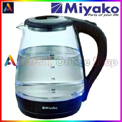 Picture of Miyako Electric Glass Body Automatic Kettle 1.8 Liter  MJK-180 GLS 1500 Watt - CLEAR