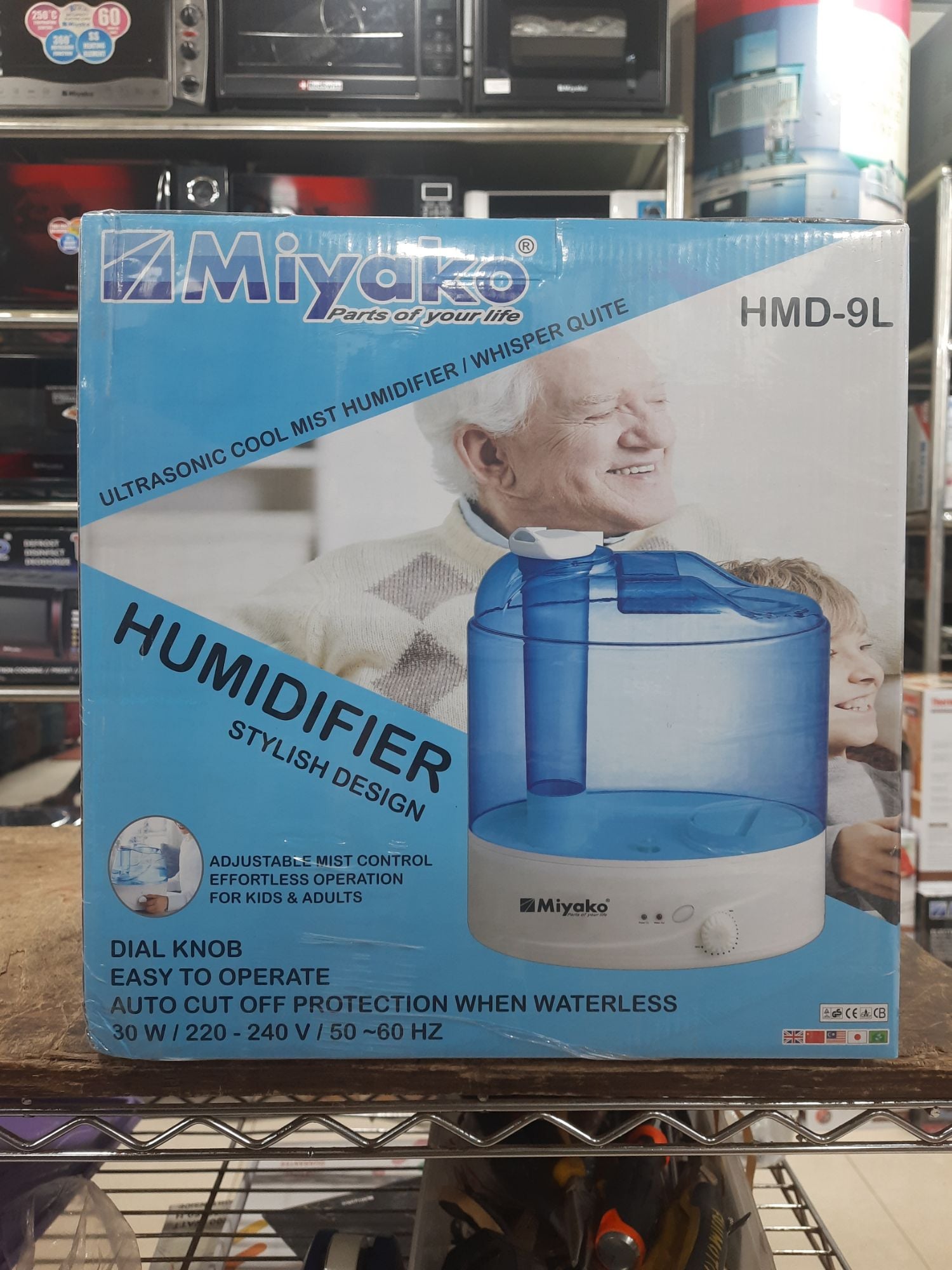 Picture of Miyako Intelligent Humidifier HMD-9L Capacity 9 Liter - Humidifier - White & Blue