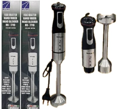 Picture of Miyako Steel Body Electric Hand Blender/Hand Mixer 850 Watt  HB-7710  High & Low Function - Black