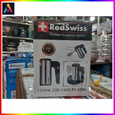 Picture of Redswiss Electric Egg Beater and Hand Mixer | Model :  RSHM-103 | Colur : Black & Silver | 1200 Watt