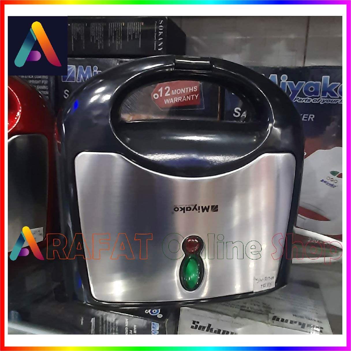 Picture of Miyako Electric Sandwich Maker | Model : SW-219M / Miyako Sandwich Maker - Black & Silver