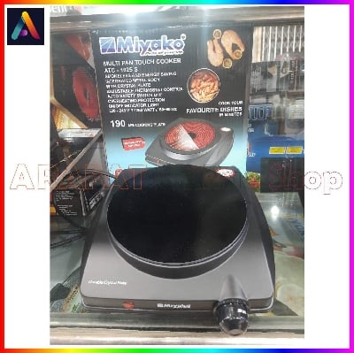 Picture of Miyako Single Touch Cooker/ Miyako Multi Pan Touch Cooker/ Miyako Touch Cooker/ Miyako Infrared Touch Cooker | ATC-1025 S | 1250 Watt - Black