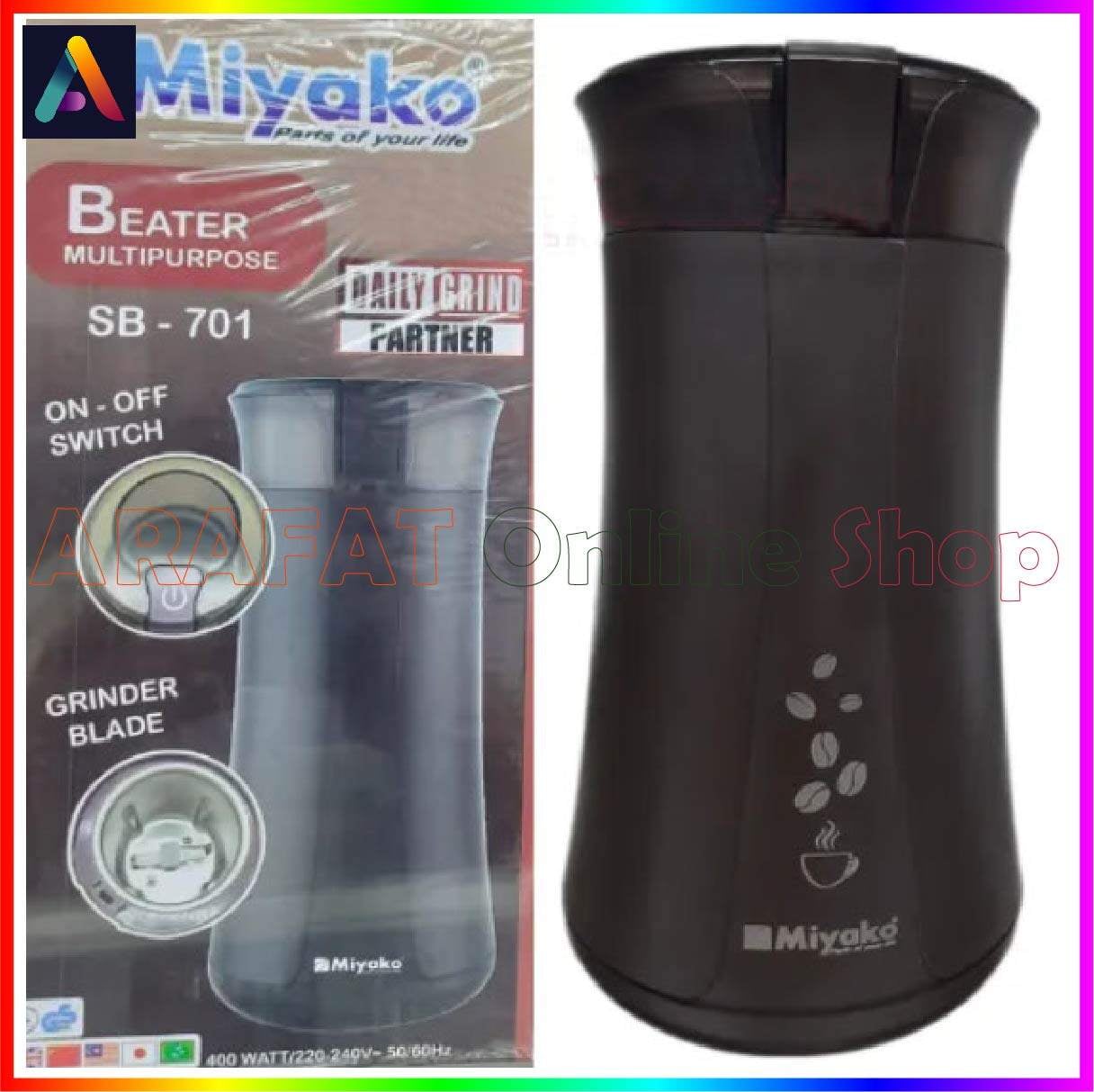 Picture of Miyako Spice Grinder & Coffee Beater | SB-701 - Black