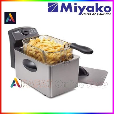 Picture of Miyako Electric Deep Fryer, DF-5412-A | 4 Litre | Miyako Deep Fryer | 1800 Watt - Black