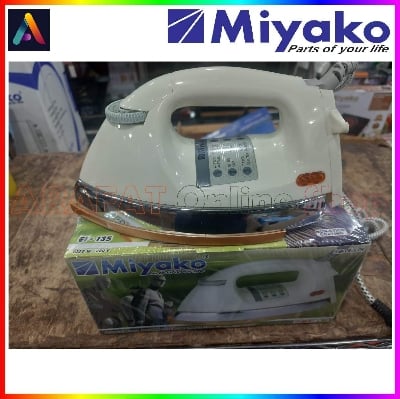 Picture of Miyako heavy weight Automatic Electric Dry iron | Capacity : 1000 Watt | Model : EI-135 - White