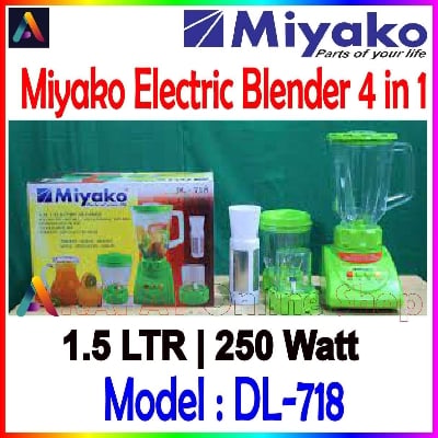 Picture of Miyako 4 in 1 Electric Blender & Joucer DL-718 (White Pink Color)