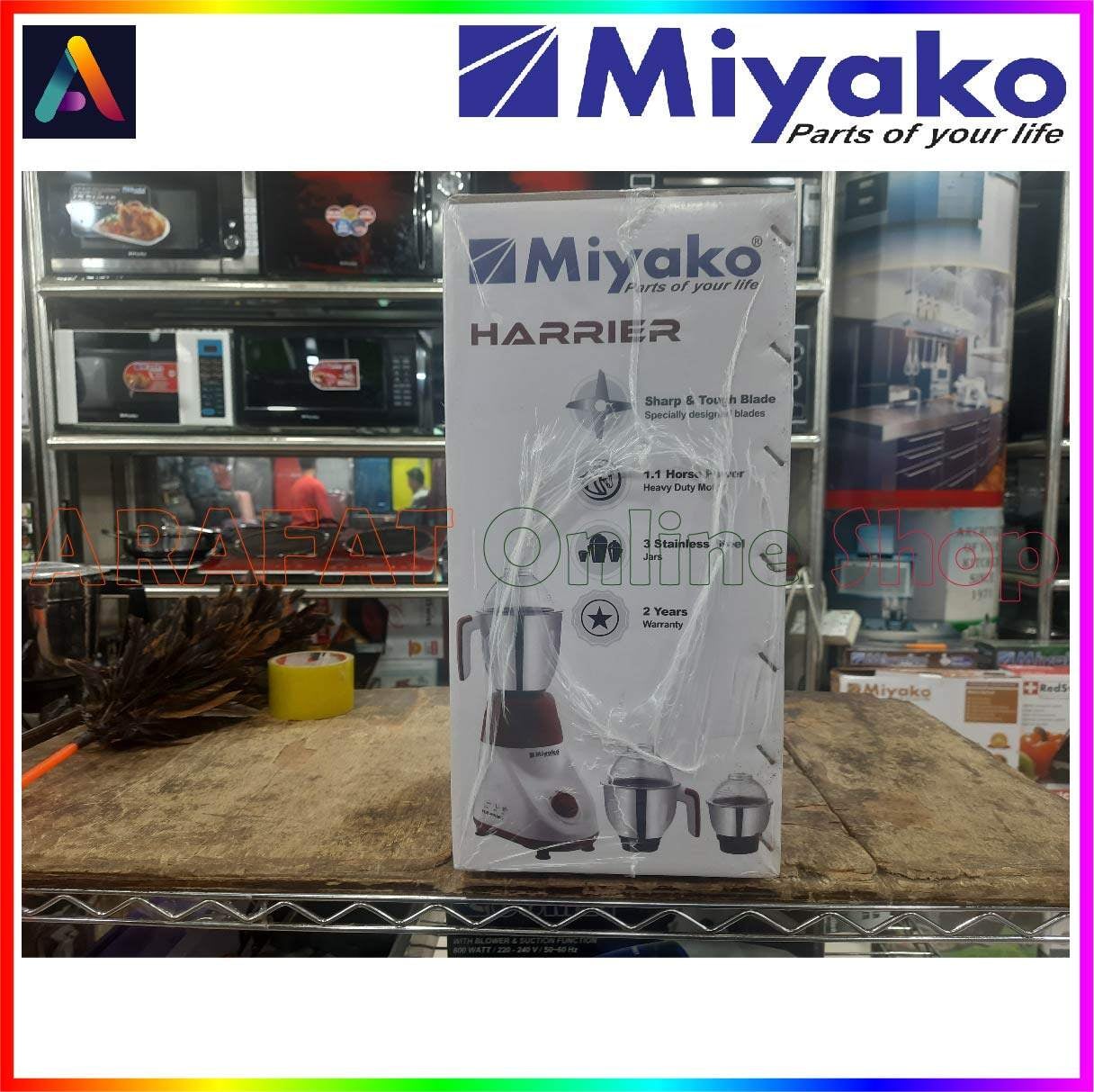 Picture of Miyako HARRIER 3 IN 1 Blender & Mixer Grinder | Harrier Mixer Ka Bapp | 1000 Watt | Made in India