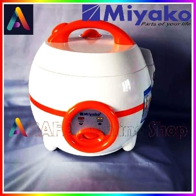 Picture of Miyako Mini Rice Cooker 0.8 Ltr | MCM-P08 | Rice Cooker - Black & Red
