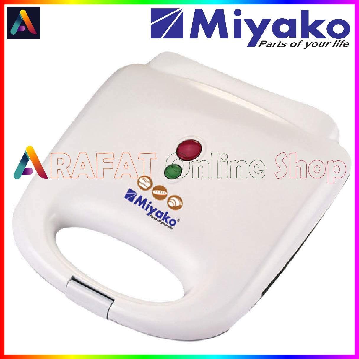 Picture of Miyako Electric Sandwich Maker | SW-5002 | 750 Watt - White