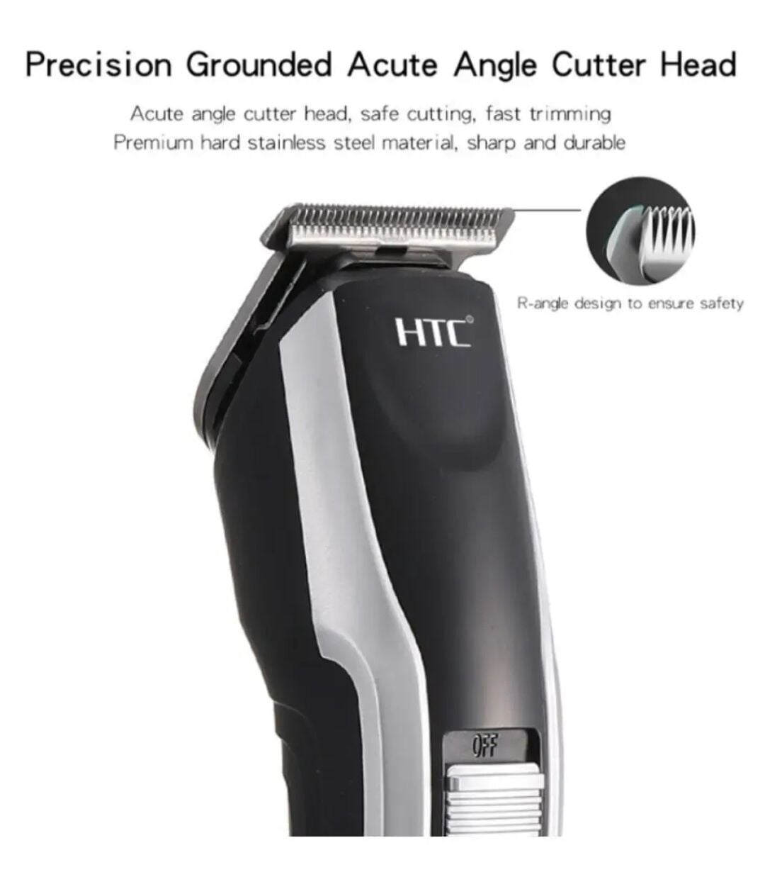 Picture of HTC AT-538 Rechargeable Hair and Beard Trimmer for Men