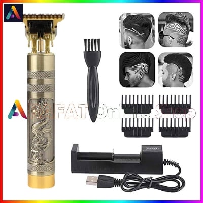 Picture of Vintage T9 trimmer Electric Professional Hair Clipper Hair Cutting Machine Trimmer for Men - Golden
