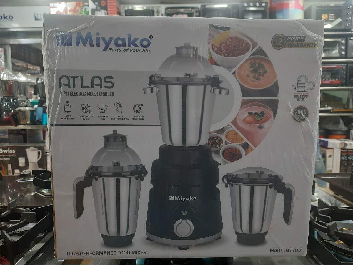 Picture of Miyako 3 in 1 Atlas Blender & Mixer Grinder | 2000 Watt | Made in India