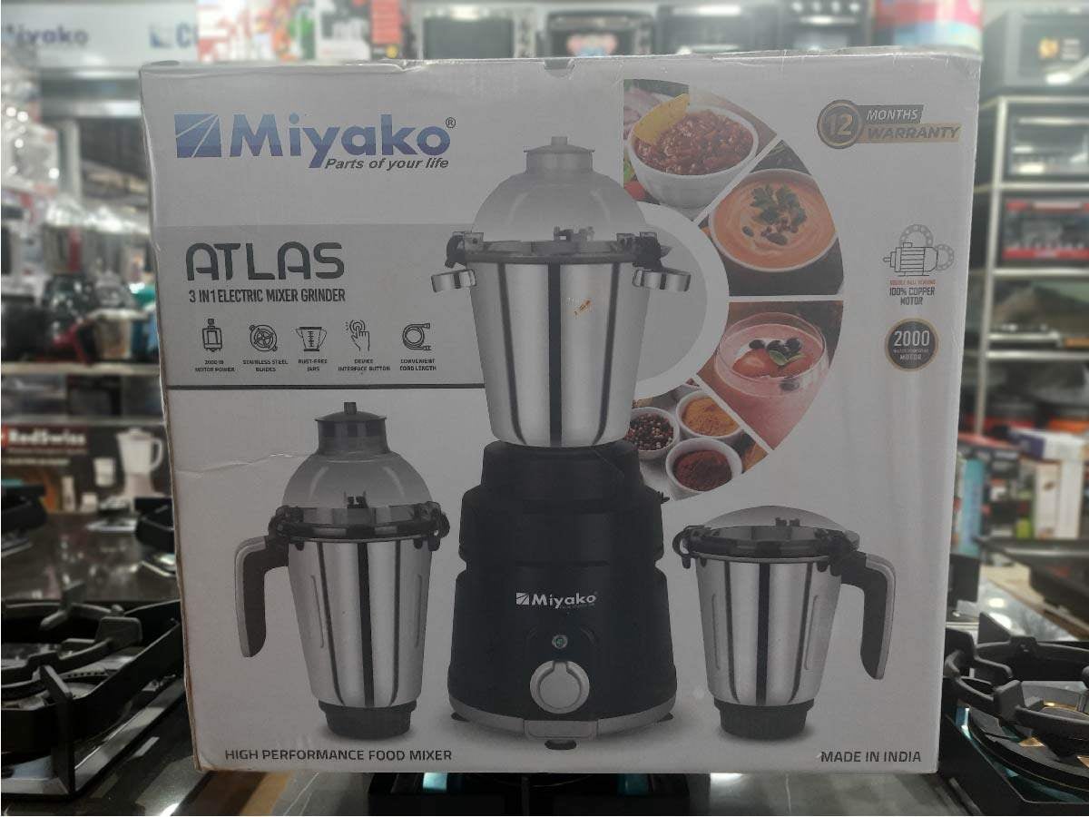 Picture of Miyako 3 in 1 Atlas Blender & Mixer Grinder | 2000 Watt | Made in India