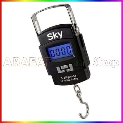 Picture of 50 Kg Digital Hanging Portable Scale Kitchen | Hanging Scale - Black