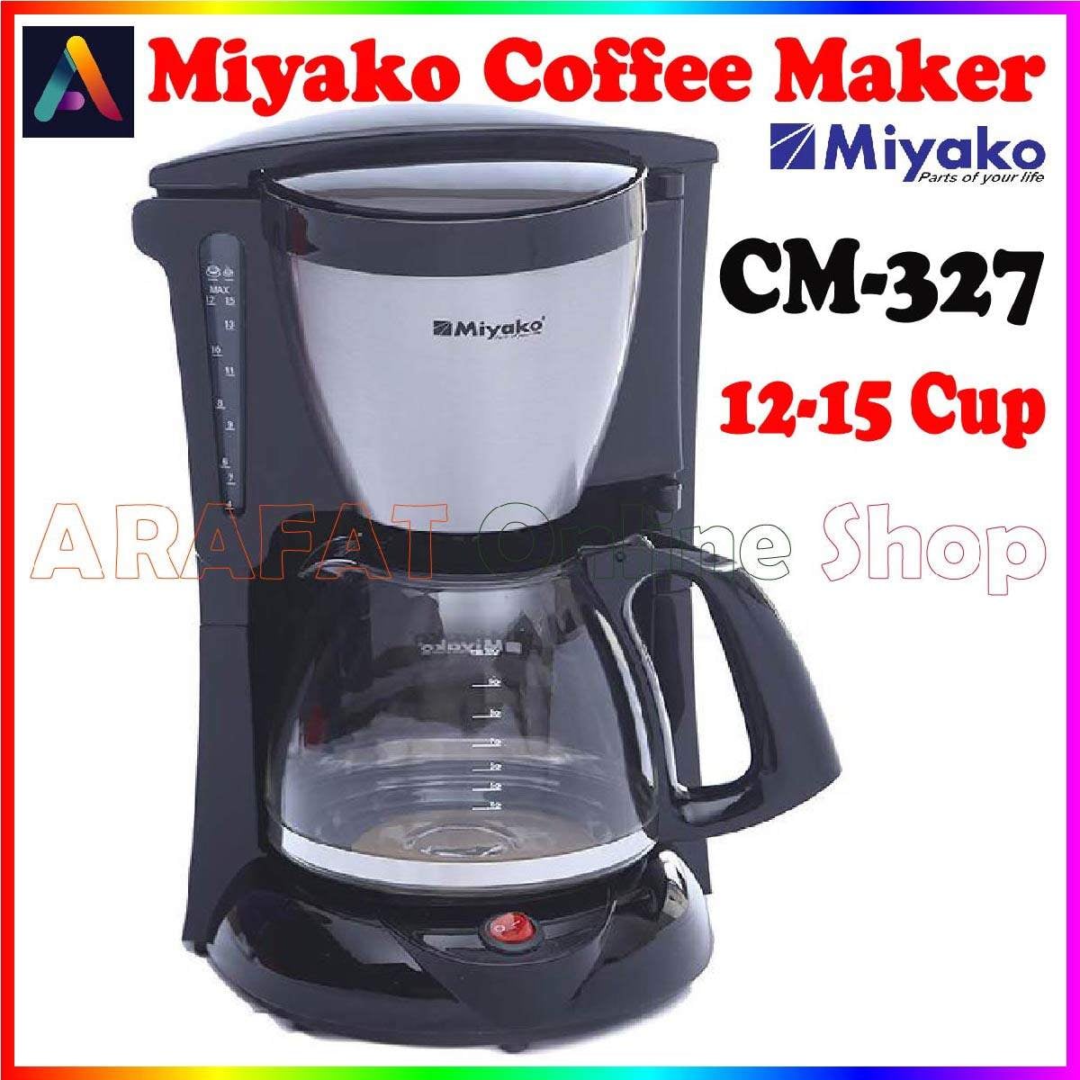 Picture of Miyako Electric Coffee Maker 12-15 Cup Capacity CM 327 - Black and White