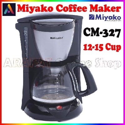 Picture of Miyako Electric Coffee Maker 12-15 Cup Capacity CM 327 - Black and White