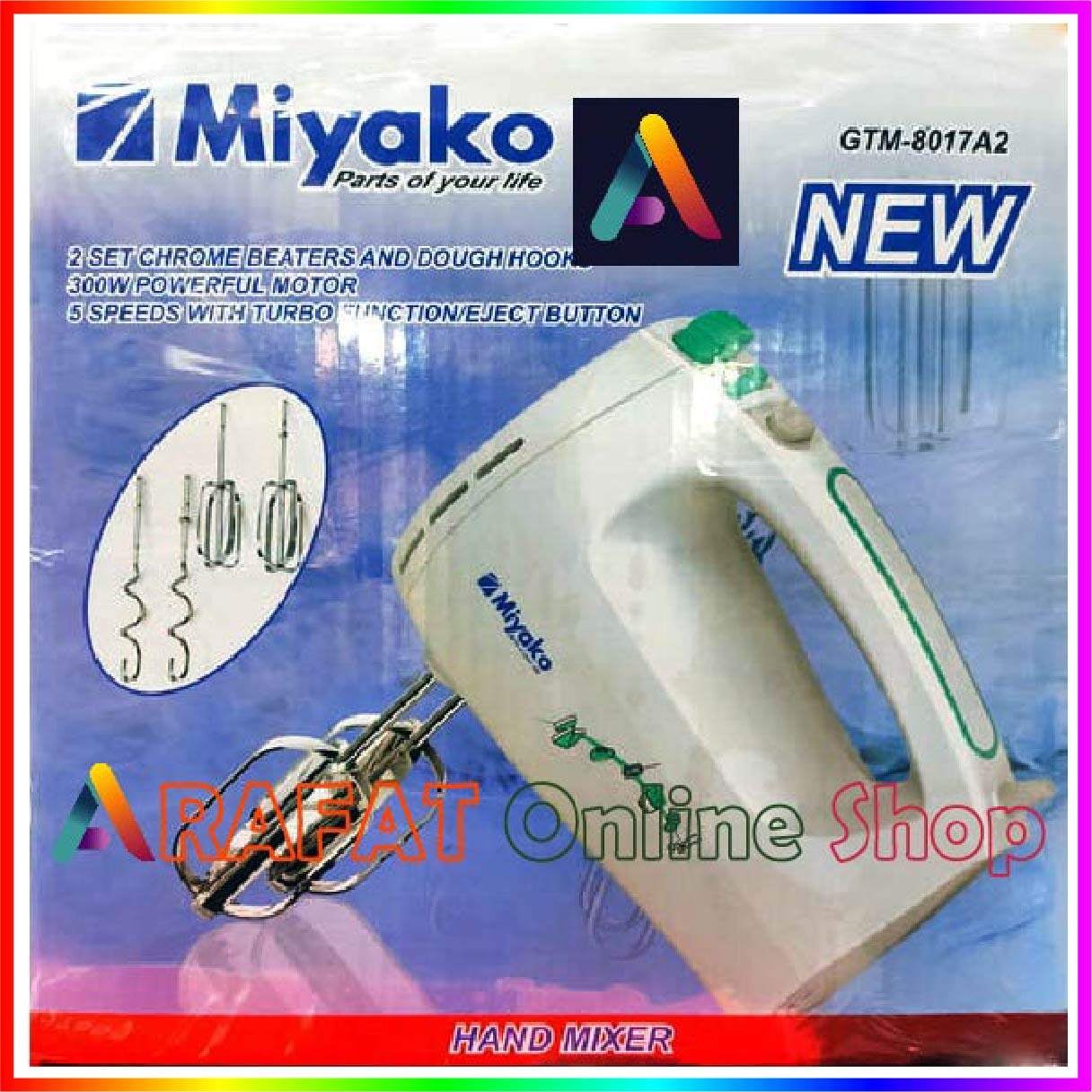 Picture of Miyako New Hand Mixer GTM-8017-A2 (Egg Beater) - White