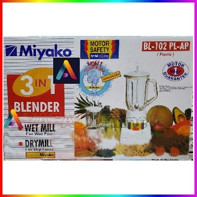 Picture of Miyako 3 in 1 Blender with Dry & Wet Mill BL-102 PL-AP