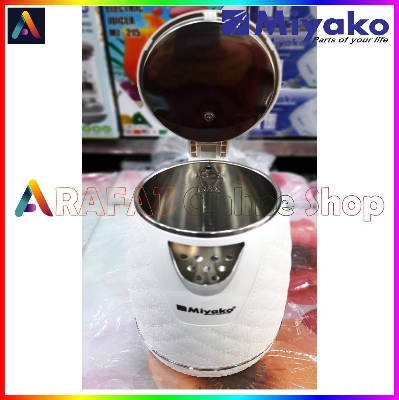 Picture of Miyako Electric Kettle Cordless Leather Design Cool Touch Body MJK-108 LTH 2000 Watt 1.8 ltr - Multicolor
