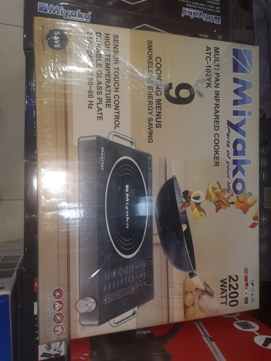 Picture of Miyako Infrared Cooker Smokeless and Energy Savings Models: DP-999 Capacity: 2000 Watt - Must Have - Black & Silver
