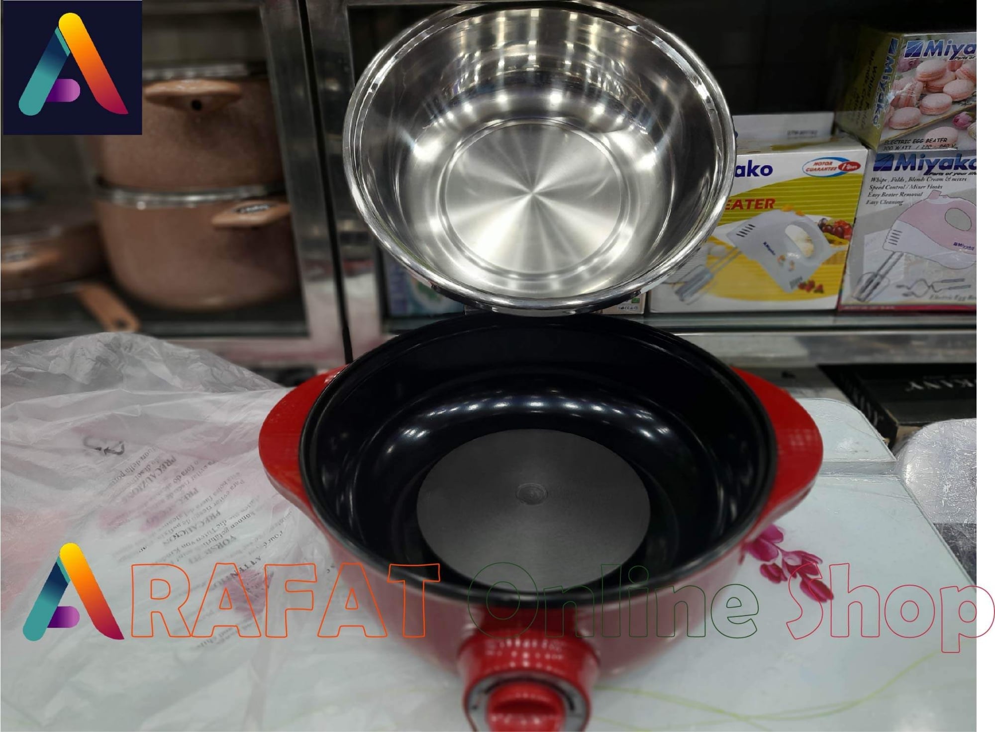 Picture of Miyako Electric Multipurpose Cooker MH-1830B (3 LTR) - Red