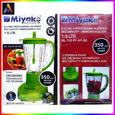 Picture of Miyako Professional Blender Unbreakable Jug 1.5 LTR BL-152 PF-AP-SG Single Jug (Made in Indonesia)