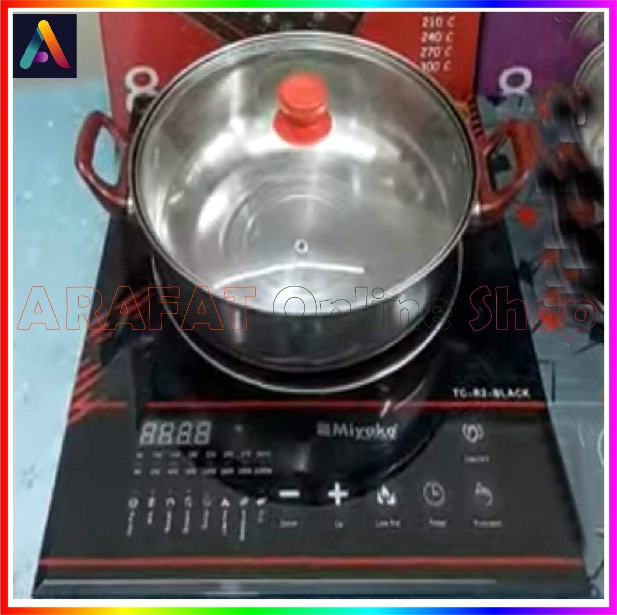 Picture of Miyako Induction Cooker TC-MARBLE-04 [INVERTER] With FREE COOKING POT | 2200 Watt | Digital Display - Black