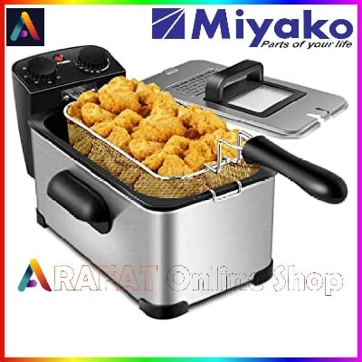 Picture of Miyako Electric Deep Fryer, DF-5412-A | 4 Litre | Miyako Deep Fryer | 1800 Watt - Black