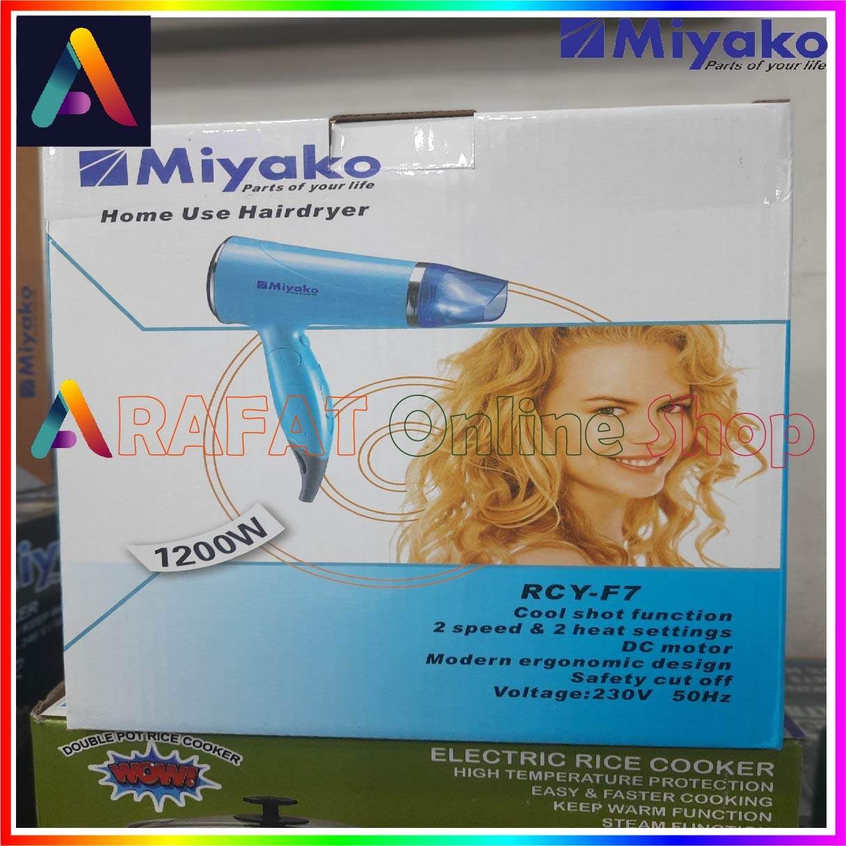 Picture of Miyako New Hair Dryer Model : RCY-F7 | 1200 WATT - Blue