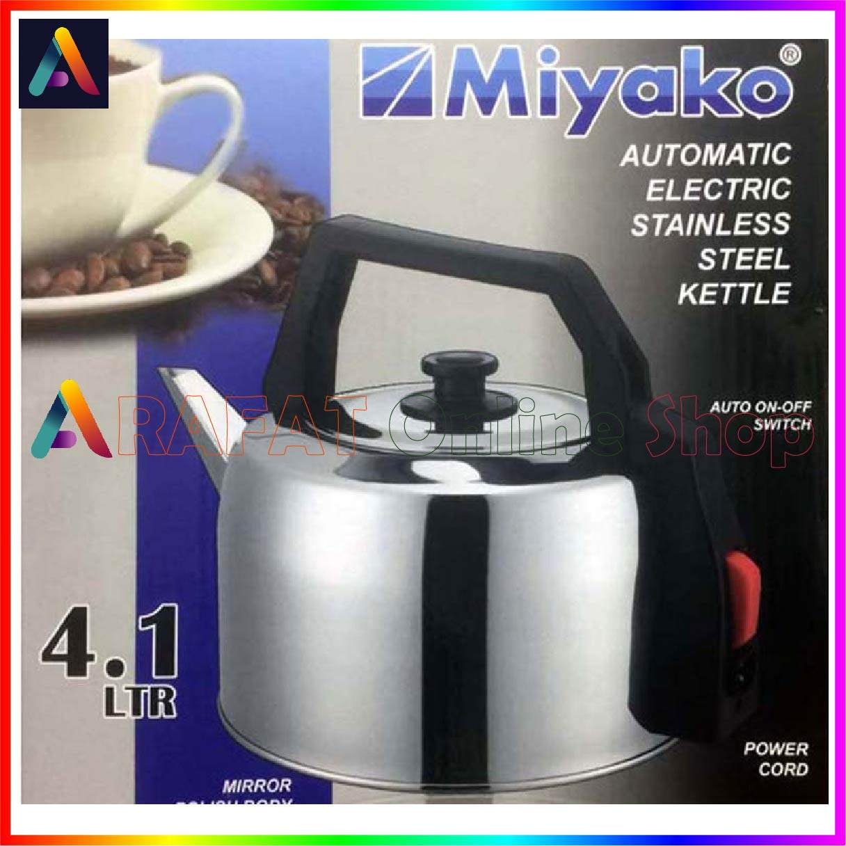 Picture of Miyako Automatic Electric Steel Kettle | Mk-A05-41 | 4.1 Liter - Multicolor