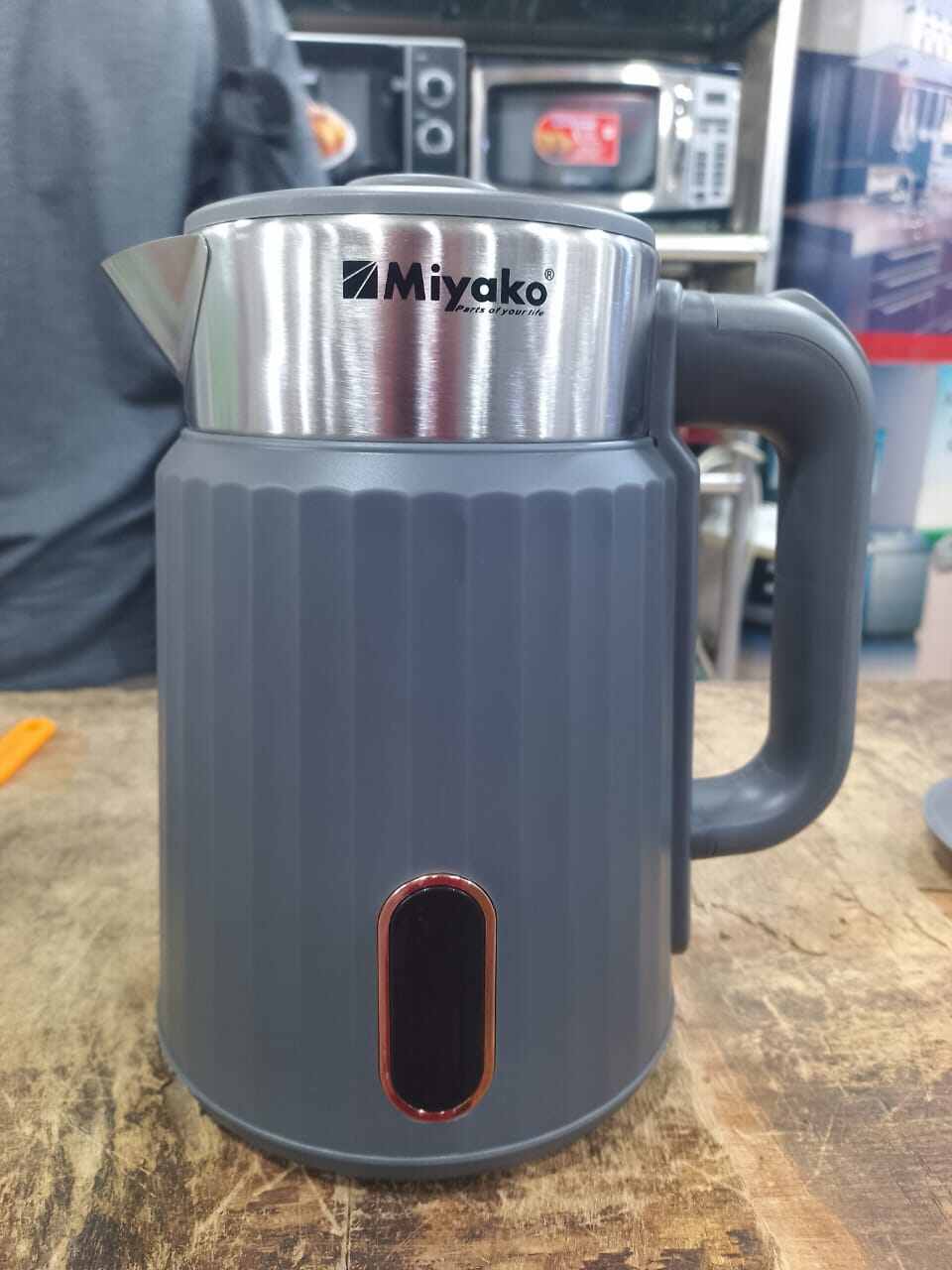 Picture of Miyako Cordless Electric plastic body Kettle | 2.0 Ltr | 1500 Watt Miyako kettle Automatic Kettle | MJK-20T - Black
