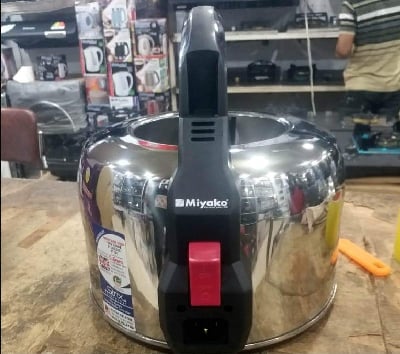 Picture of Miyako Automatic Electric Steel Body Kettle | Mk-47NC | 4.7 Litre - Black & Silver