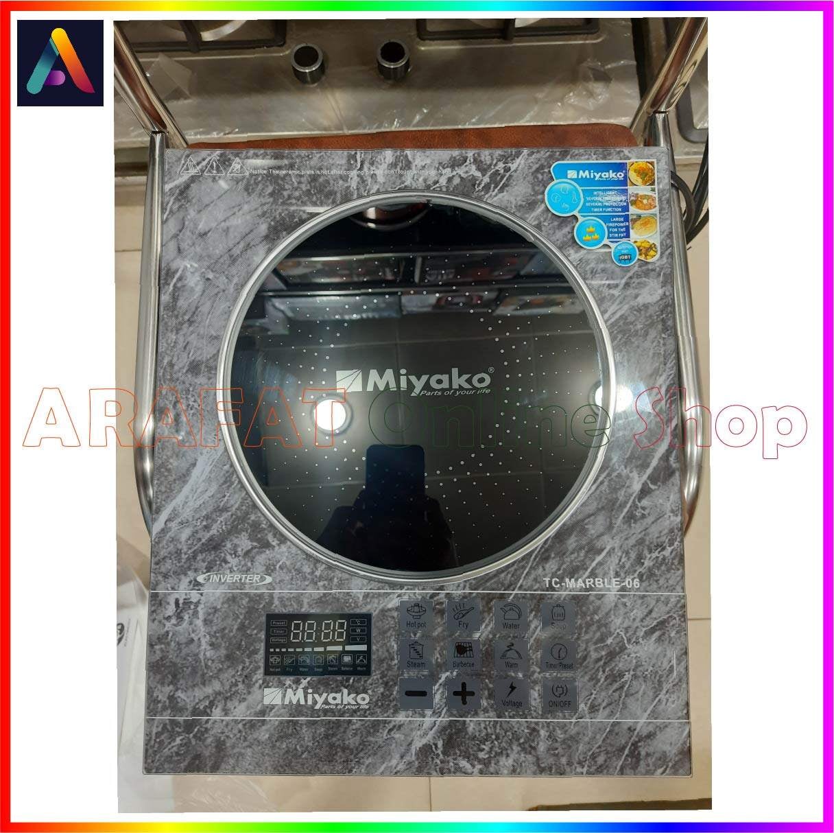 Picture of Miyako Induction Cooker Smokeless And Energy Savings [INVERTER] | Model : TC-Marble-06 | Capacity : 2200 Watt | 4 Digit Display