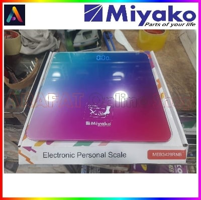 Picture of Accurate Weight Measurement with Miyako Digital Weight Machine/Miyako Electrical Personal Scale MEB-3429RNB - Your Reliable Partner for Health and Fitness Goals - Rose & Blue