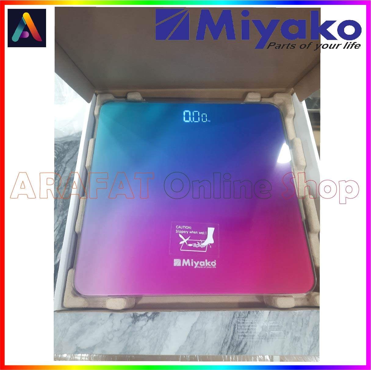 Picture of Accurate Weight Measurement with Miyako Digital Weight Machine/Miyako Electrical Personal Scale MEB-3429RNB - Your Reliable Partner for Health and Fitness Goals - Multicolor